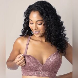 Kindred Bravely Lace Minimalist Nursing & Maternity Bra Busty (E-I) / M